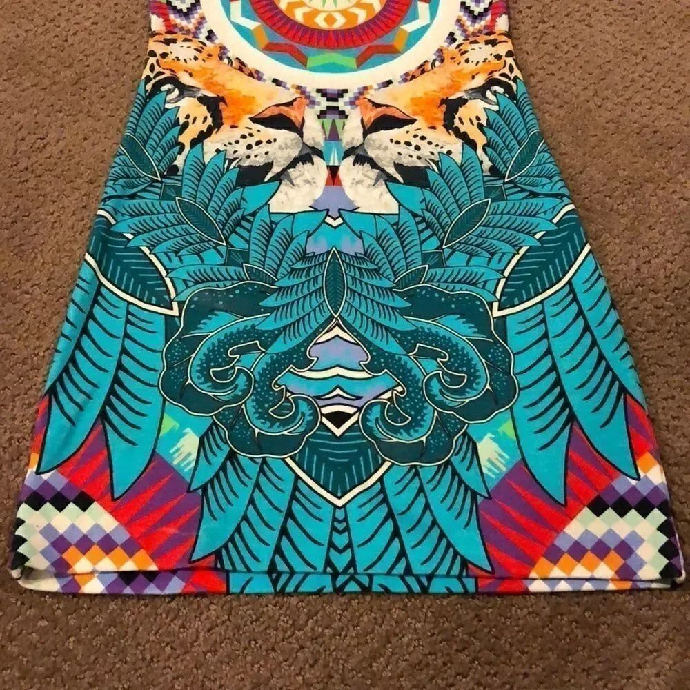 Mara Hoffman Printed Bold Color Pattern Tank Dress - Picture 3 of 8